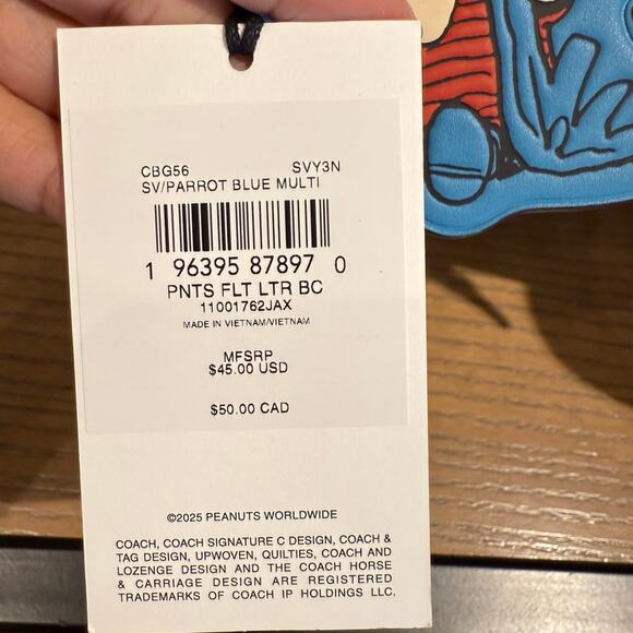 Coach X Peanuts Linus Bag Charm CBG56 - Picture 3 of 3